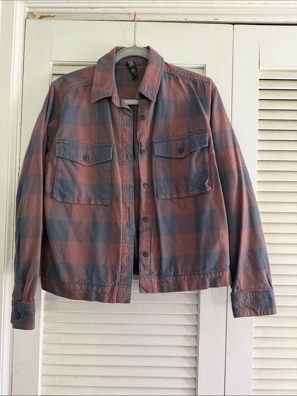 Mountain Hardwear Men's Rust & Slate Plaid Shirt Jacket
